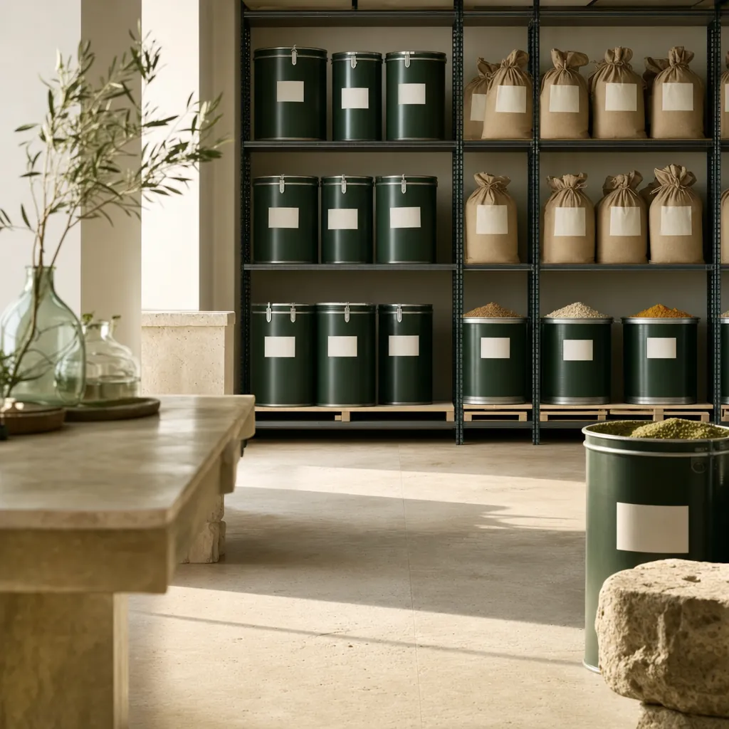 Raw-material store